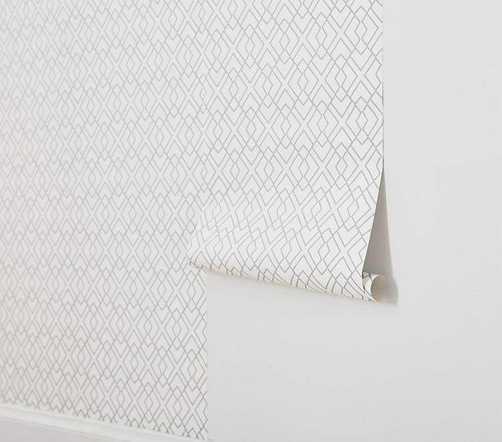 Geo Lattice Peel & Stick Kids Wallpaper Pottery Barn Kids