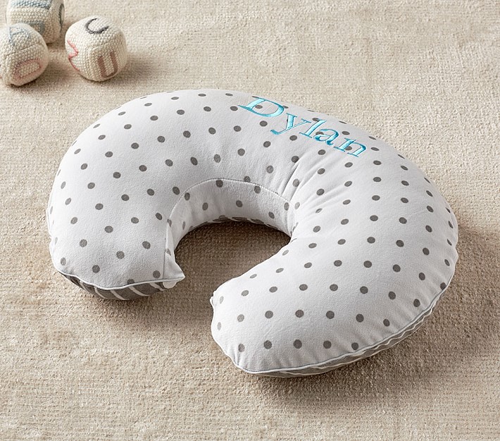 Gray Stripe Dot Boppy Pillow Pottery Barn Kids