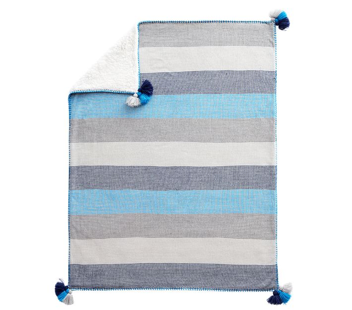 Woven Stripe Baby Blanket Pottery Barn Kids