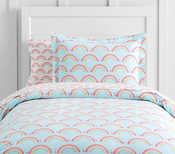 Rainbow Kids' Duvet Cover Pottery Barn Kids