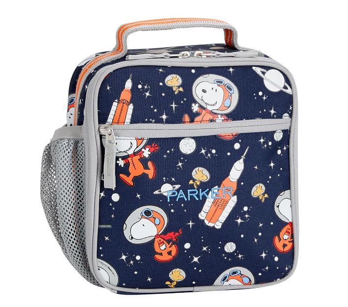 Mackenzie NASA Snoopy Glow-in-the-Dark Kids Lunch Box | Pottery Barn Kids