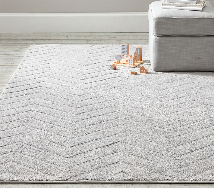 Matace Extra Wide Plush Kitchen Rugs Set - Chevron Pattern —