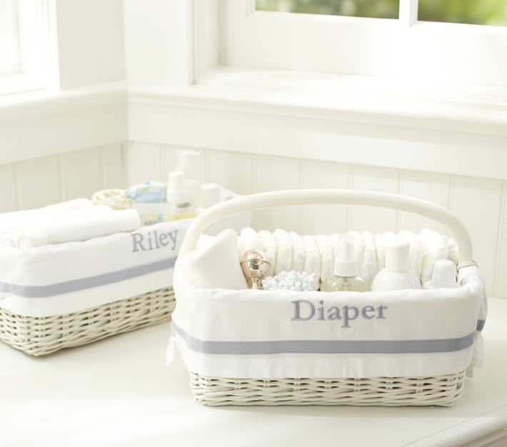 Gray Harper Changing Table Organizer Liners Pottery Barn Kids