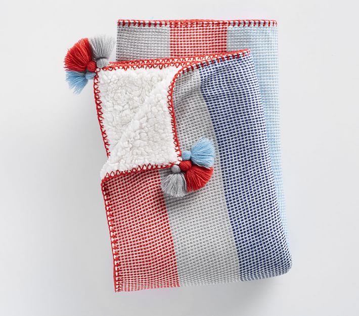 Woven Stripe Baby Blanket Pottery Barn Kids