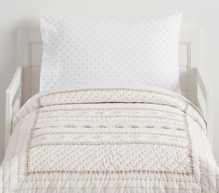 Micah Metallic Toddler Comforter Toddler Bedding Pottery Barn Kids