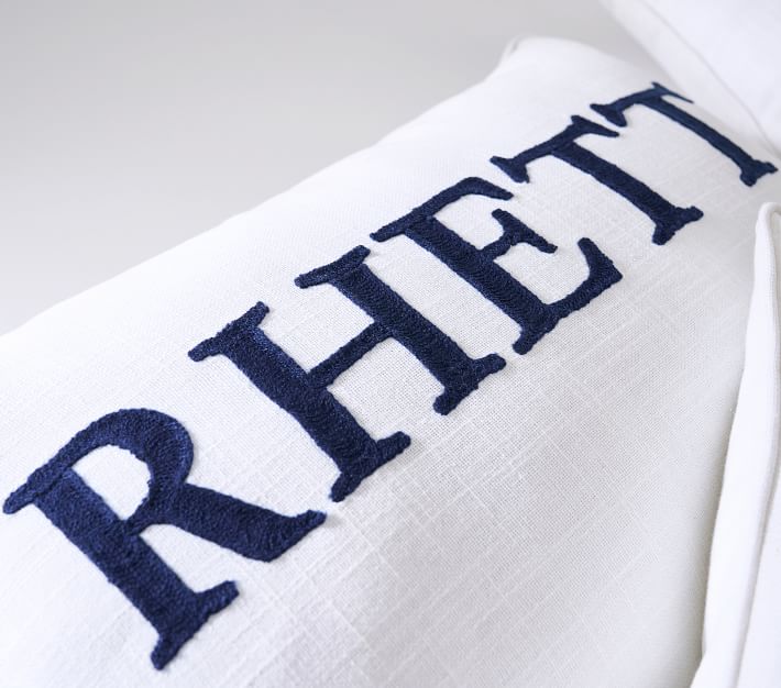 pottery barn kids monogram pillow cover