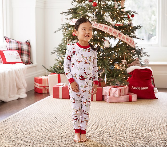 North Pole Tight Fit Kids Pajama Pottery Barn Kids