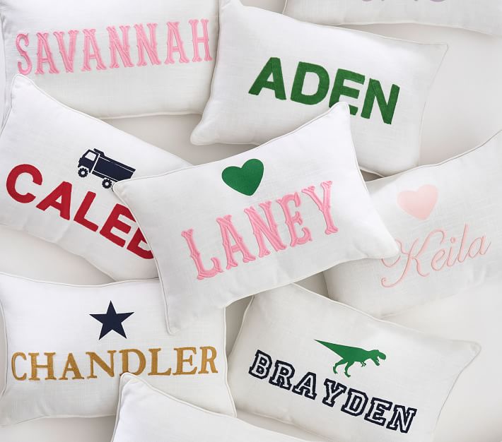 pottery barn kids monogram pillow cover