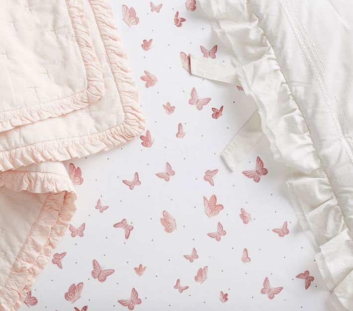 Butterfly Crib Sheets Pottery Barn Kids