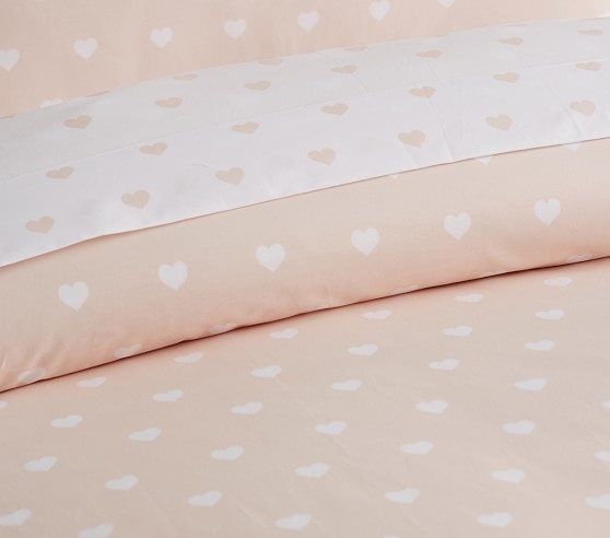 Parure De Draps Pottery Barn Classic Heart - 100% Coton Bio - Taille Full Neuve Avec étiquettes