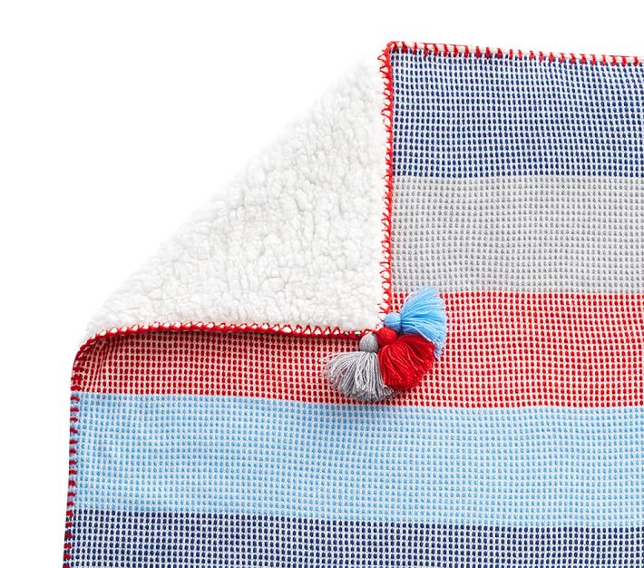 Woven Stripe Baby Blanket Pottery Barn Kids