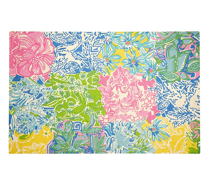 Lilly Pulitzer Cheek To Rug Patterned Rugs Pottery Barn Kids