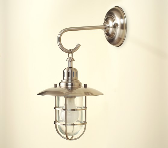 Nickel Fisherman Wall Sconce | Kids Wall Lights | Pottery Barn Kids