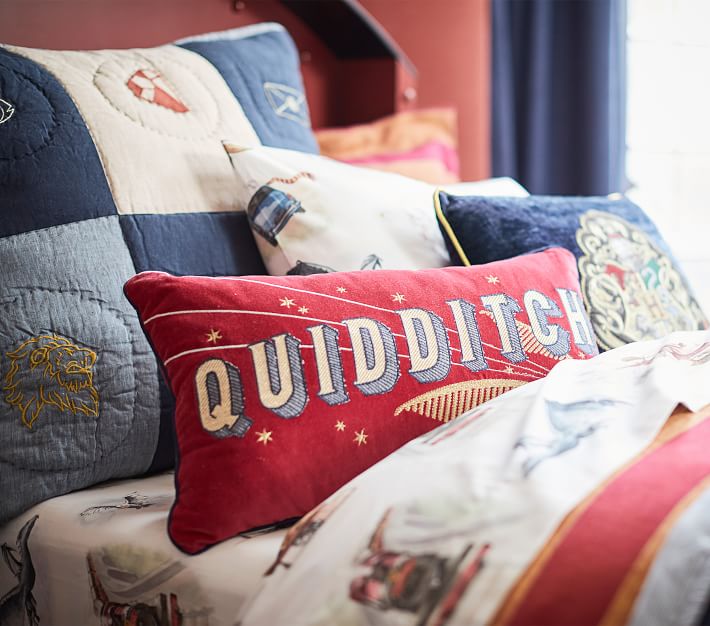 HARRY POTTER™ QUIDDITCH™ Kids' Pillow Pottery Barn Kids