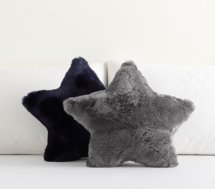 Fur star pillow new arrivals