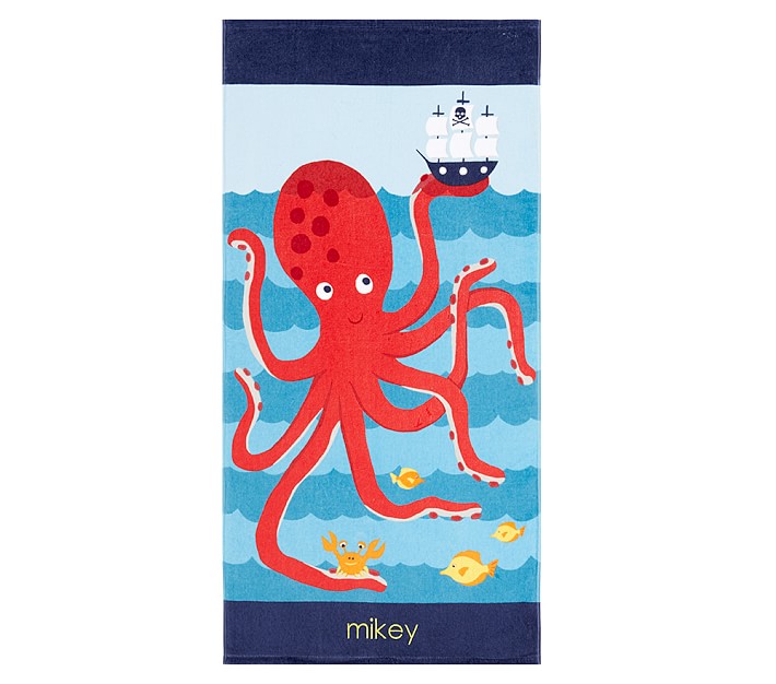 Classic Octopus Mini Beach Towel Boy | Pottery Barn Kids