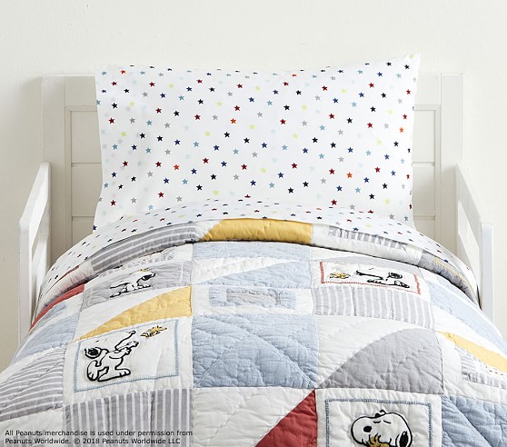 Peanuts® Toddler Comforter| Toddler Bedding | Pottery Barn Kids