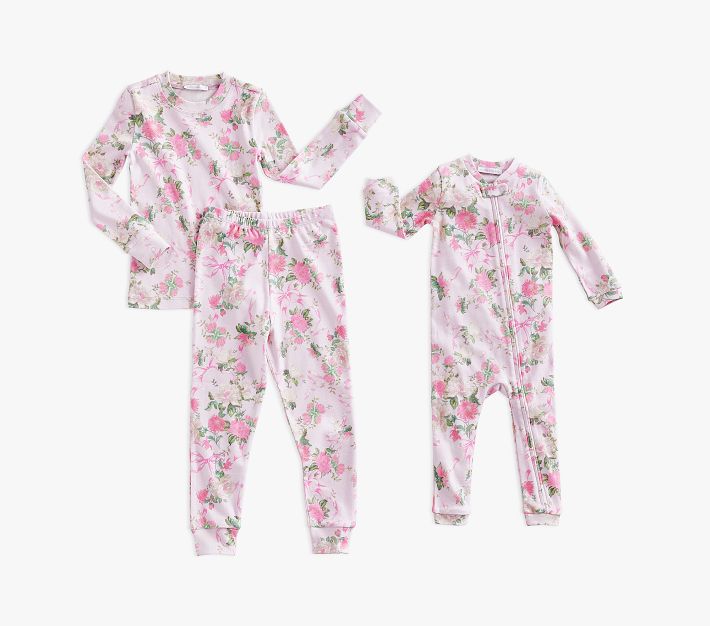 LoveShackFancy Cabbage Rose Organic Family Pajama Collection Pottery