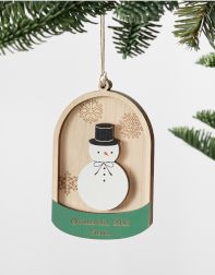 Personalized Luxury Handbag Brown Christmas Ornament