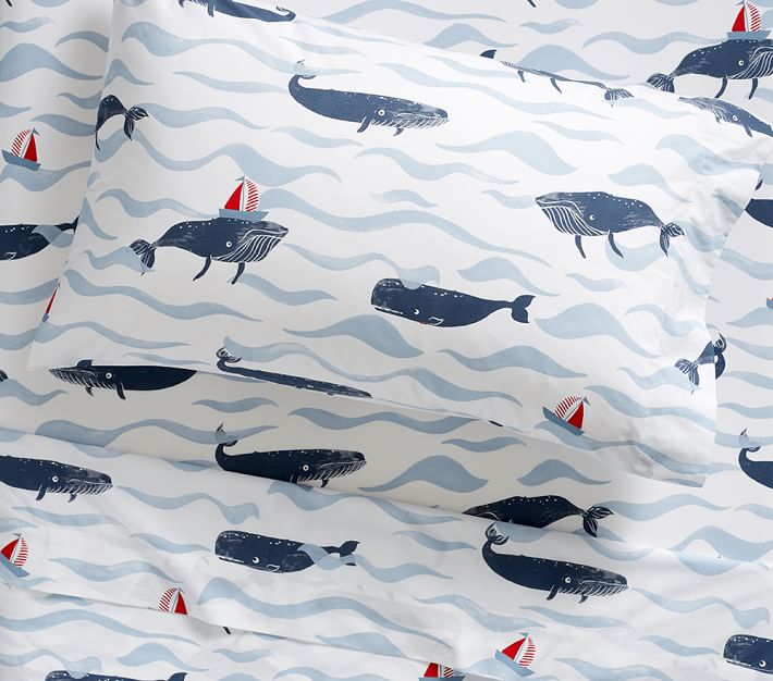 Pottery barn 2025 whale sheets