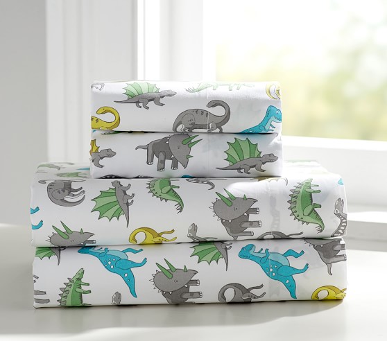 Dinos Kids' Sheet Set | Pottery Barn Kids