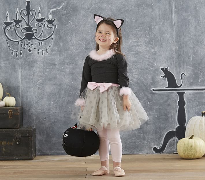 Kids Gray Kitty Tutu Halloween Costume | Pottery Barn Kids