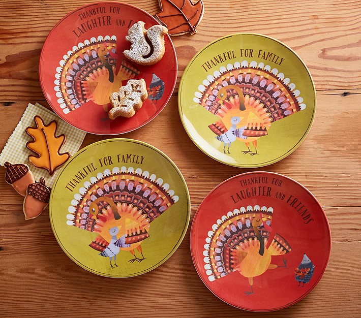 Pottery barn thanksgiving on sale plates