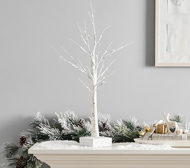 Birch Twigs White Painted 2-3ft 50/pk Christmas supply decorations