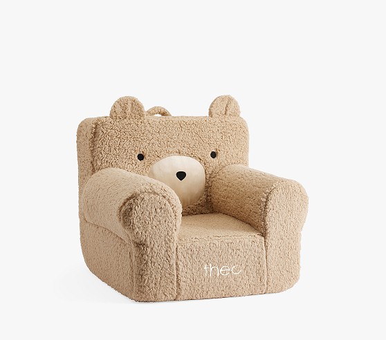 St. Jude My First Anywhere Chair Oatmeal Sherpa Bear Slipcover