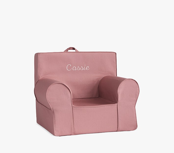 My First Anywhere Chair Pink Berry Twill Pottery Barn Kids