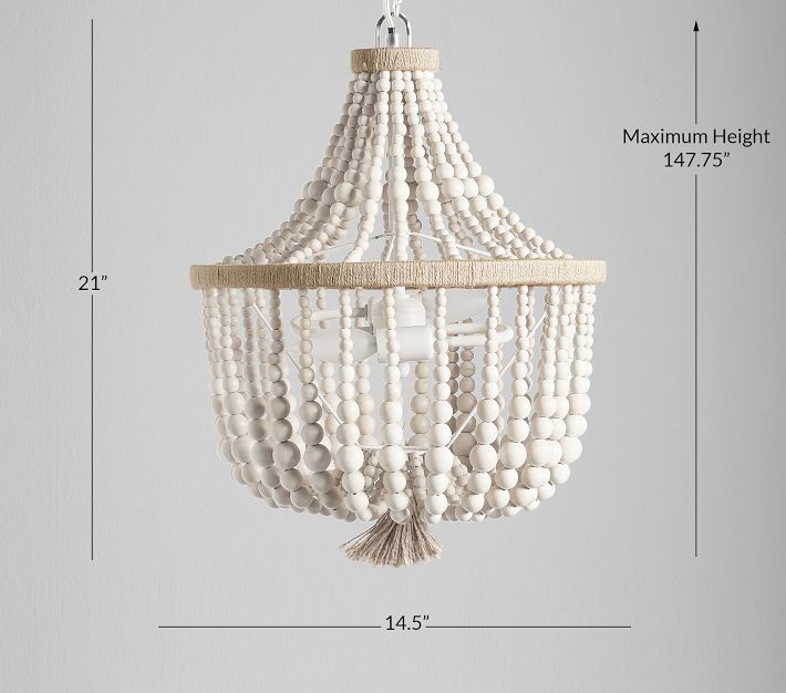 Pottery barn shop beaded chandelier