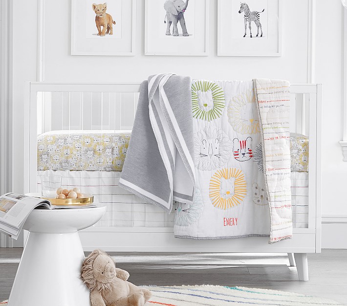 Emery Lion Baby Quilt
