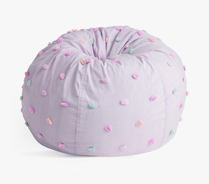 Candlewick Lavender Multi Dot Anywhere Beanbag Pottery Barn Kids