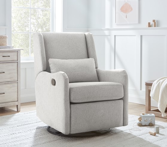 Merced Manual & Power Nursery Swivel Glider Recliner Chair | Pottery ...