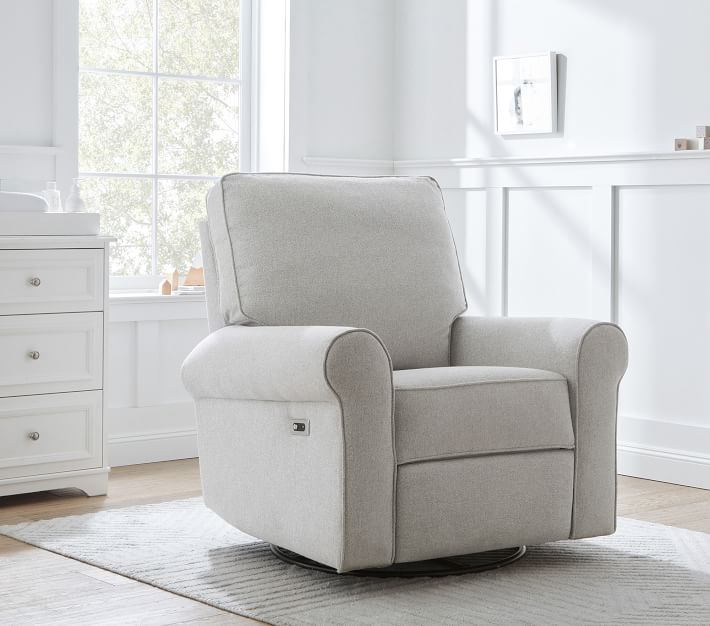 Comfort Swivel Nursery Glider Recliner Chair Pottery Barn Kids