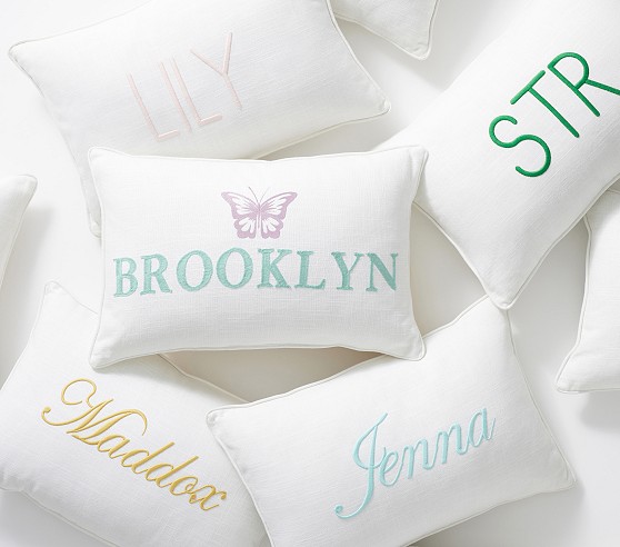 Personalized Butterfly Throw Pillows, Set of 2