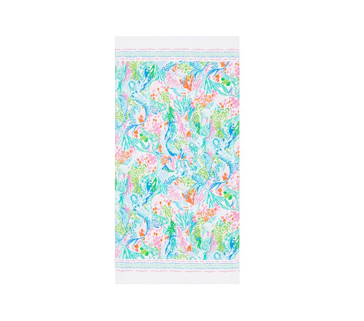 Lilly Pulitzer Mermaid Cove Bath Towel Collection | Pottery Barn Kids