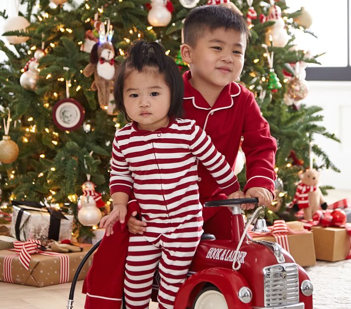 Classic baby clearance christmas pajamas