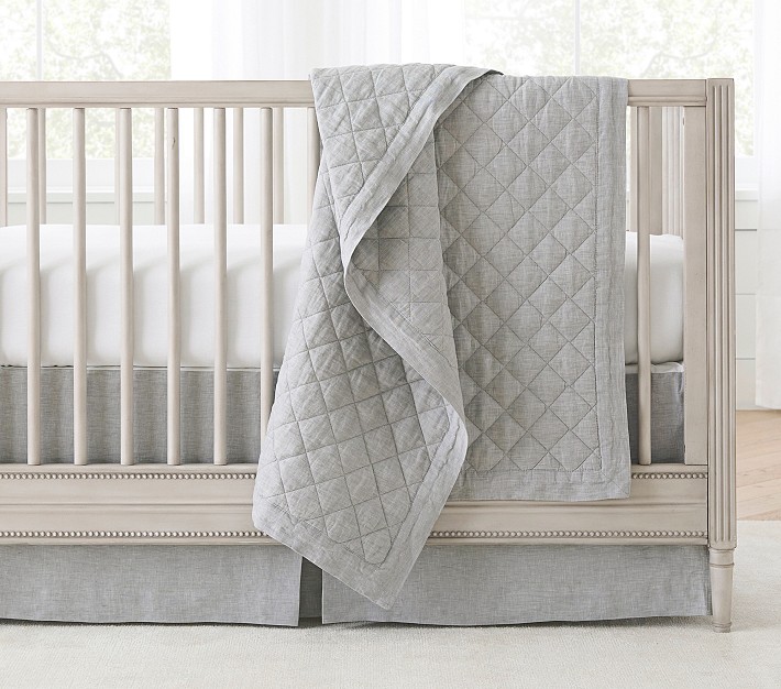 BreathableBaby® for Pottery Barn Baby Linen Mesh Liner, Crib Bedding