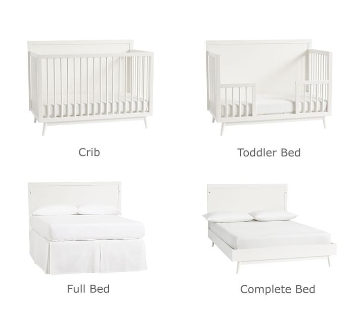 Conversion rails crib outlet to full bed