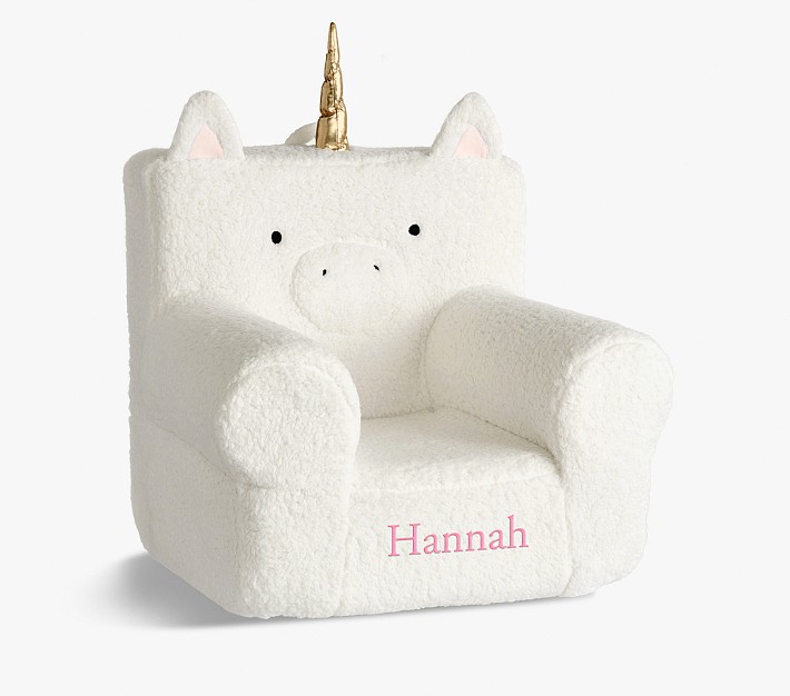 Kids Anywhere Chair&#174;, Ivory Sherpa Unicorn Slipcover Only