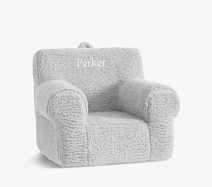 Kids Anywhere Chair&#174;, Grey Cozy Sherpa Slipcover Only