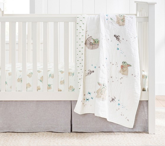 BreathableBaby® for Pottery Barn Baby Linen Mesh Liner, Crib Bedding