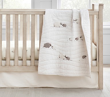 Sheep crib bedding hot sale set