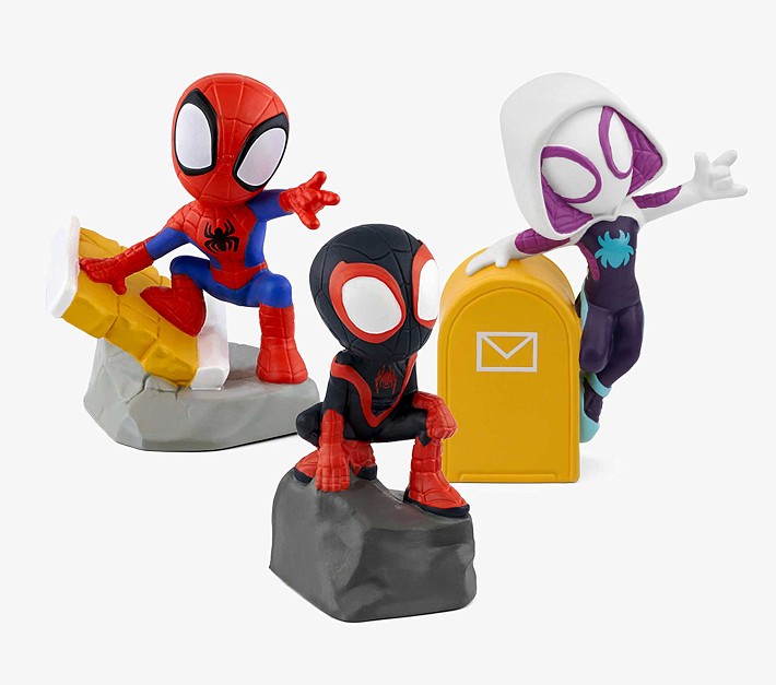 Tonies Marvel Toniebox Audio Player Bundle with Spidey and Friends, Red:  Weight: 3 lbs