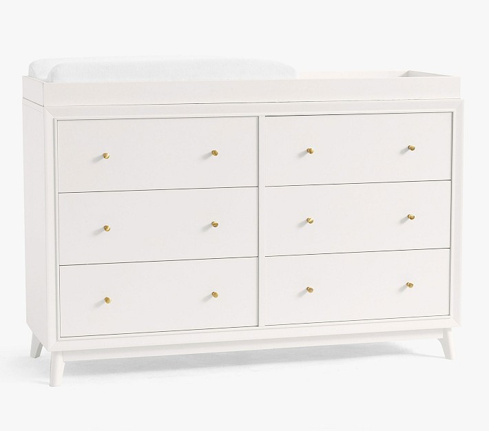 Sloan Extra Wide Changing Table Dresser & Topper Pottery Barn Kids