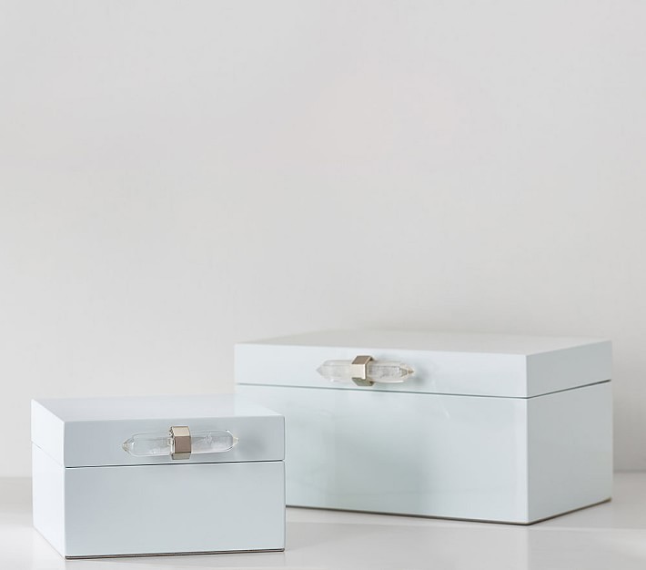 Crystal Lacquer Jewelry Boxes