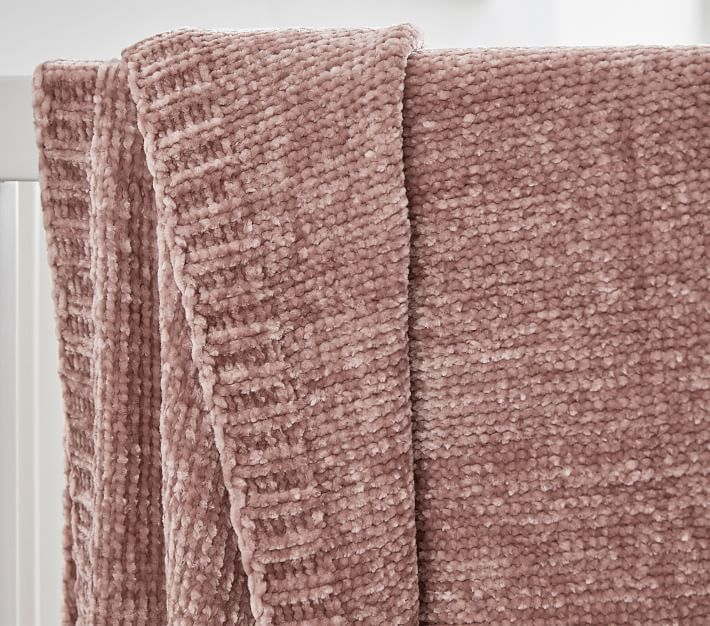 west elm x pbk Luxe Chenille Baby Blanket Pottery Barn Kids