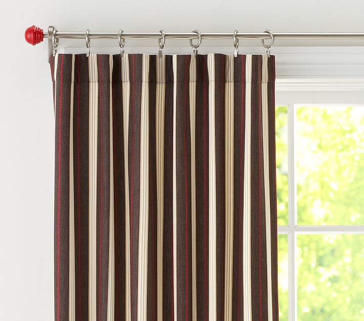 Classic Stripe Non-Blackout Curtain Panel