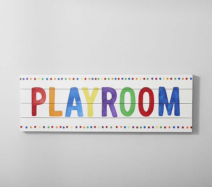 Playroom wall hot sale art